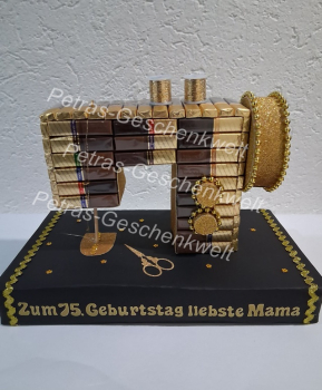 Preview: Pralinen Nähmaschine zum Geburtstag